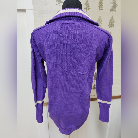 Vintage Wlfrid Laurier University Zip Up Sweater XL - Picture 3 of 8